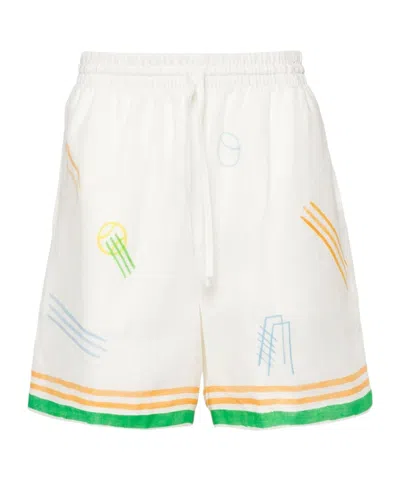 CASABLANCA CASABLANCA CASA BLANCA GRAPHIC PRINTED SHORTS