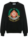 Casablanca Casa Crest-embroidered Sweatshirt In Black