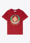 Casablanca Casa Crest Printed T-shirt In Red
