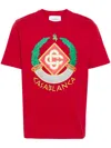 Casablanca Casa Crest Printed T-shirt In Red