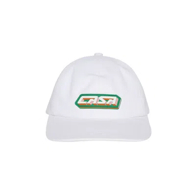 Pre-owned Casablanca Casa Racing Patch Cap 'casa Racing' In White