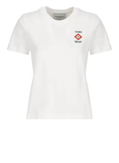 Casablanca Casa Sport Icon T-shirt In White