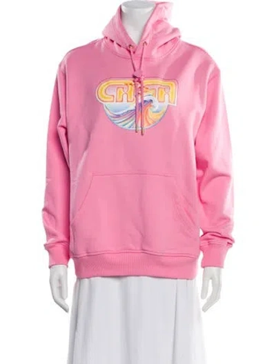 Pre-owned Casablanca Casa Surf Graphic Print Hoodie W/ Tags In Pink