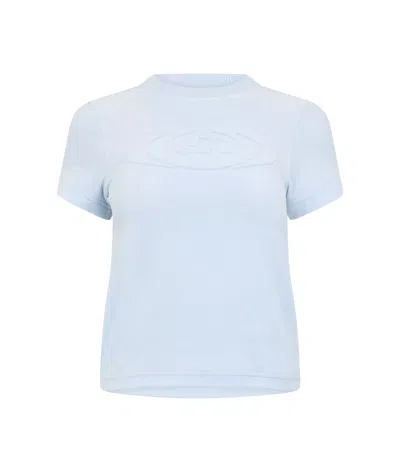 Casablanca Casa Velour Tee Ld54 In Blue