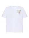 Casablanca Crew Neck Cotton T-shirt With Graphic Print