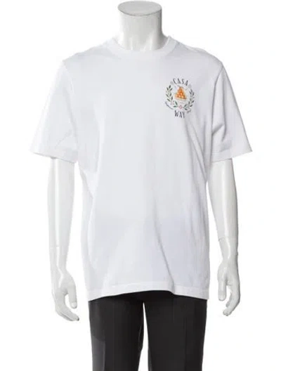 Pre-owned Casablanca 'casa Way ' Graphic Print T-shirt In White
