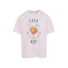 Casablanca Pale Pink Casa Way Orange Mascot T-shirt In Pink