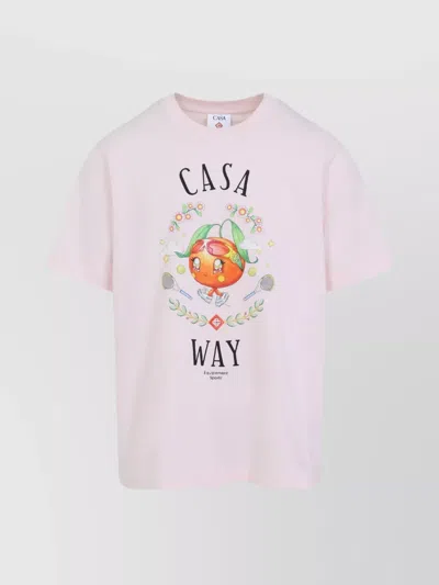 CASABLANCA CASA WAY KAWAII PRINTED T-SHIRT