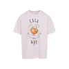 Casablanca Pale Pink Casa Way Orange Mascot T-shirt In Pink