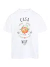 Casablanca Print T-shirt In White