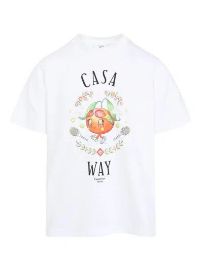 CASABLANCA CAMISETA - BLANCO