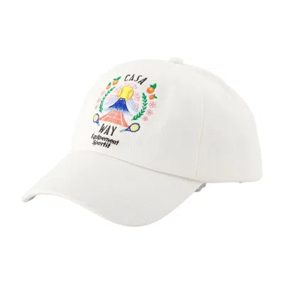 Casablanca Casa Way Mountain Cap - Cotton - White