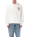 Casablanca Text Hoodie With Drawstring And Pocket In White