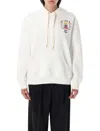 Casablanca Text Hoodie With Drawstring And Pocket In White