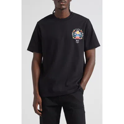 CASABLANCA CASABLANCA CASA WAY MOUNTAIN ORGANIC COTTON GRAPHIC T-SHIRT