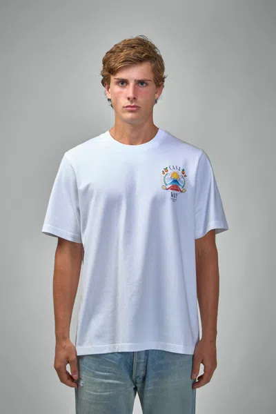 Casablanca Casa Way Mountain Printed T-shirt In Brown