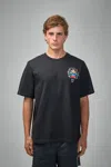 Casablanca Casa Way Mountain Printed Organic Cotton-jersey T-shirt In Black
