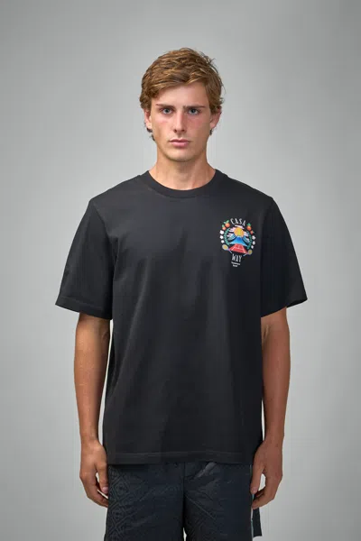 CASABLANCA CASA WAY MOUNTAIN PRINTED T-SHIRT