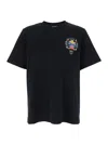 Casablanca Casa Way Mountain Printed Organic Cotton-jersey T-shirt In Black