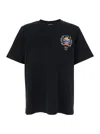 Casablanca Casa Way Mountain Printed Organic Cotton-jersey T-shirt In Black