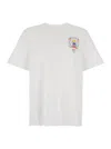 Casablanca T-shirt Girocollo Con Logo Sul Fronte