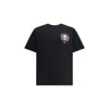 Casablanca Casa Way Mountain Printed Organic Cotton-jersey T-shirt In Black
