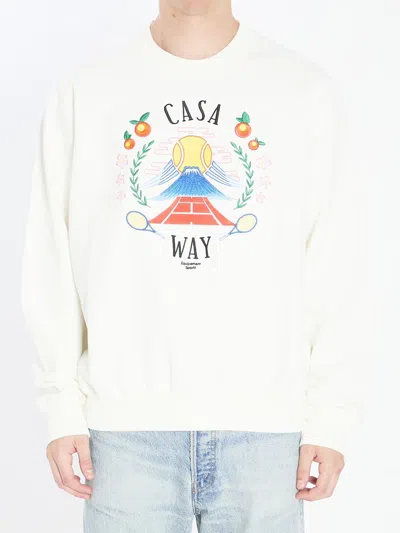 CASABLANCA CASA WAY MOUNTAIN SWEATSHIRT