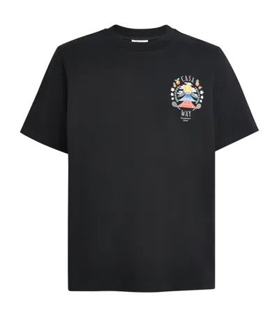 CASABLANCA CASA WAY MOUNTAIN T-SHIRT