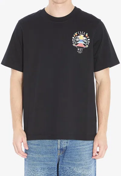CASABLANCA CASA WAY MOUNTAIN T-SHIRT