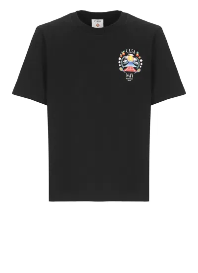 CASABLANCA CASA WAY MOUNTAIN T-SHIRT
