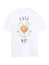 Casablanca Print T-shirt In White