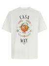 Casablanca Print T-shirt In White