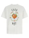Casablanca Print T-shirt In White