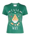 Casablanca Casa Way Organic Cotton T-shirt In Blue