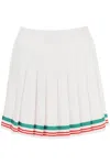 Casablanca Casaway Tennis Mini Skirt In Casa Way (white)
