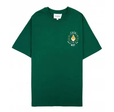 Pre-owned Casablanca Casa Way Printed T Shirt -green