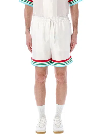 CASABLANCA CASABLANCA CASA WAY WORLD SERIES SILK SHORTS