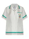 Casablanca Shirt In White Silk