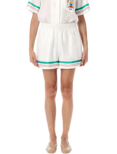 CASABLANCA CASA WAY SILK SHORTS