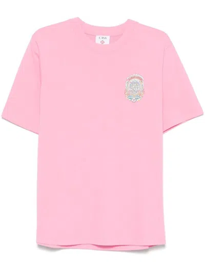Casablanca Pink Casa Way Skate T-shirt