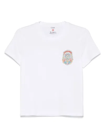 Casablanca Casa Way Skate T-shirt In White
