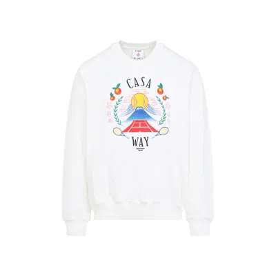 Casablanca Casa Way Sweatshirt In White