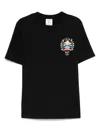 Casablanca Casa Way Mountain Printed Organic Cotton-jersey T-shirt In Black