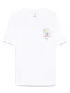 Casablanca T-shirt Girocollo Con Logo Sul Fronte In Cotone Bianca Uomo