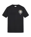Casablanca Casa Way Mountain Printed Organic Cotton-jersey T-shirt In Black