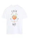Casablanca Print T-shirt In White