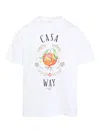 Casablanca Print T-shirt In White