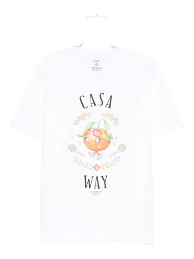 Casablanca Casa Way T-shirt In White
