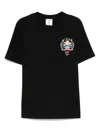 Casablanca Graphic Emblem T-shirt In Soft Organic Cotton In Black