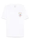 Casablanca T-shirt Girocollo Con Logo Sul Fronte In White